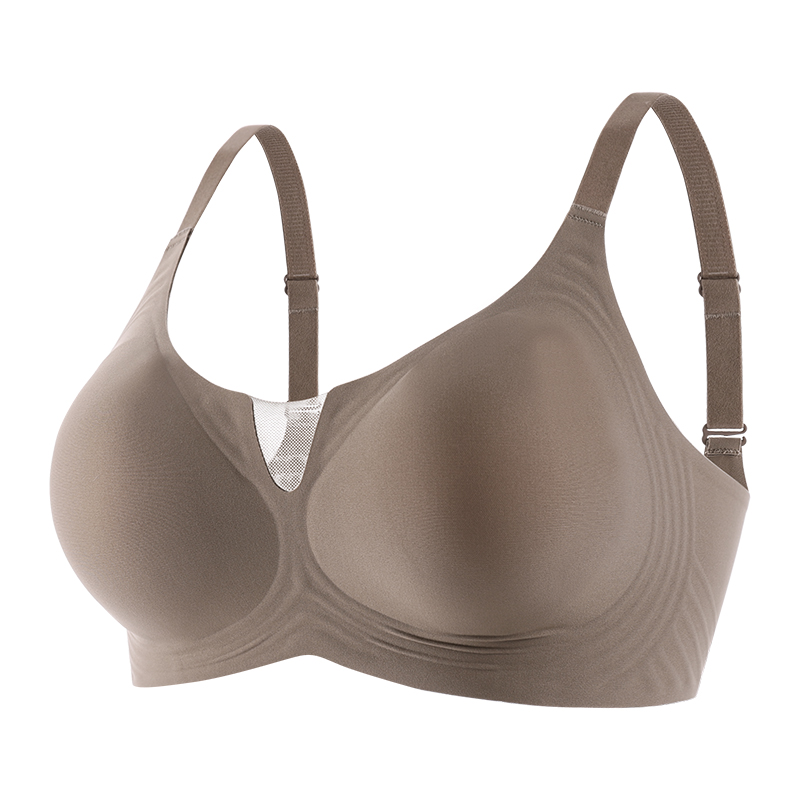 Mini V Hollow Center Matte Smooth Jelly Glue Support Seamless Wireless Bra