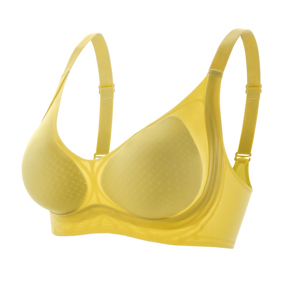 Curved Embossed Jelly Glue Support Seamless Wireless Bra