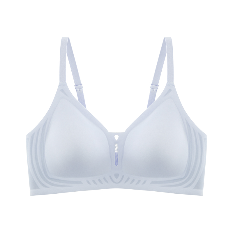Heart Hollow Mesh Vent Jelly Glue Support Seamless Wireless Bra