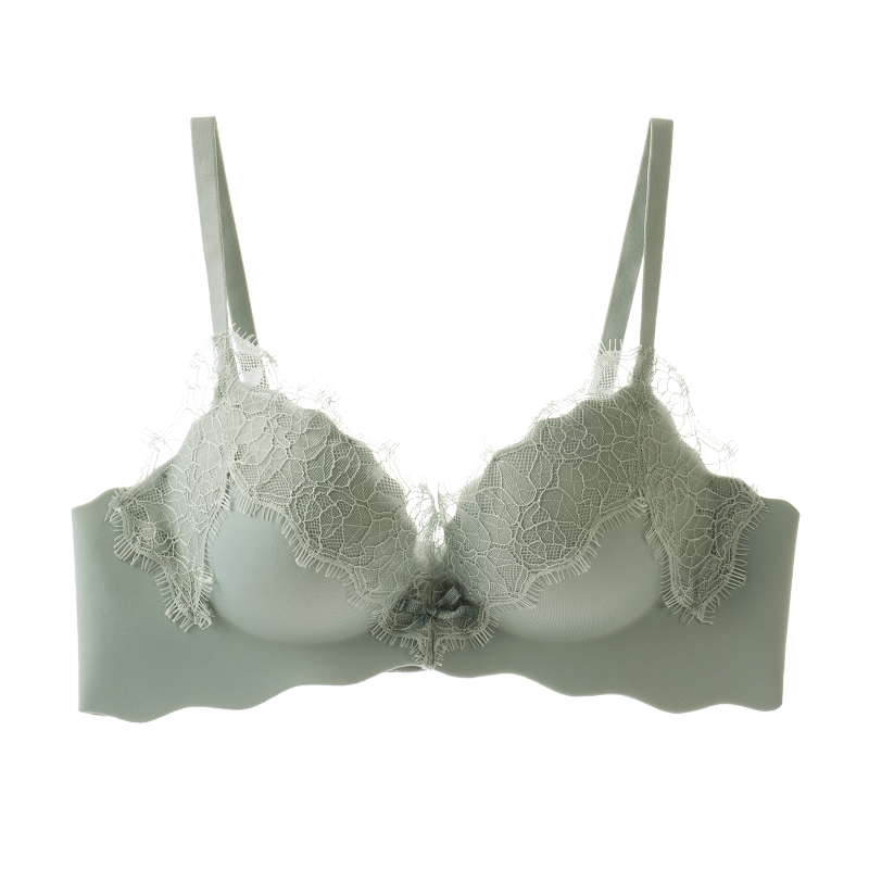 Full Lace Elegant Wireless Gathering Bra